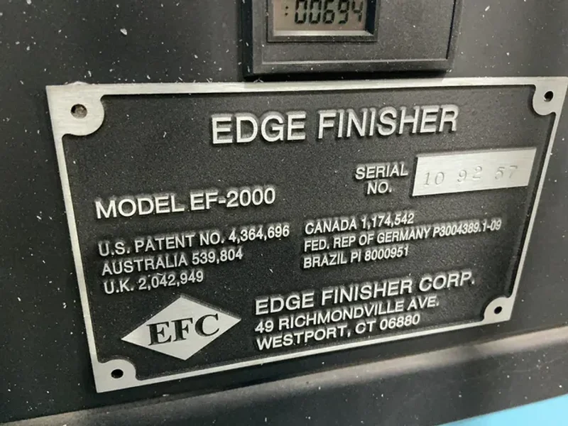EDGE FINISHER CORP. EDGE FINISHER   -  EF-2000