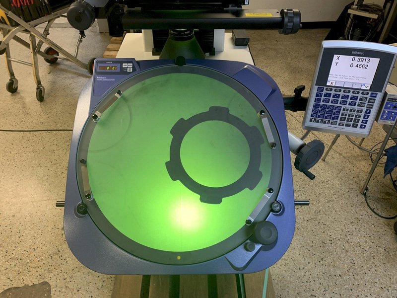 20&quot; MITUTOYO Model PV5100 Vertical Beam Floor Model Profile Projector / Optical Comparator