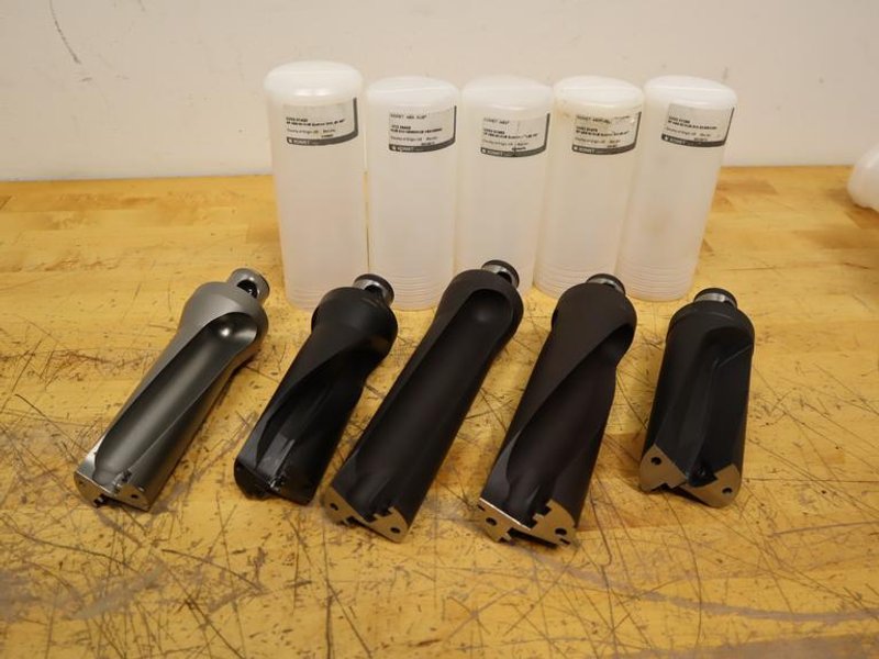 Komet ABS63 Shank Inserted Drill Bodies, (5pcs) Sizes 1.957", 2.125", 2.150", 2.347", 2.5" ***All New***- Auction Item
