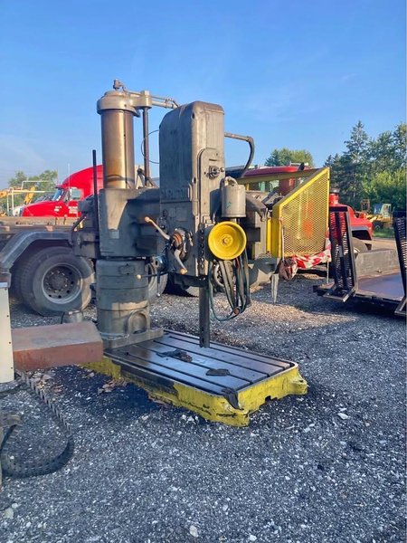 5' X 13" CARLTON RADIAL ARM DRILL. STOCK #0112026