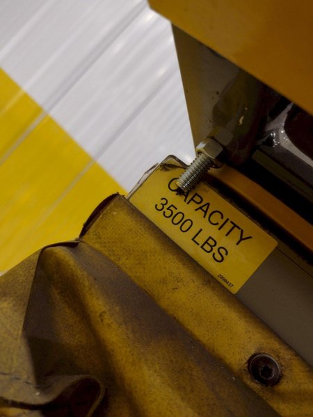 60" X 48" X 3500 LB SOUTHWORTH MODEL #LS4-36 DOUBLE ROLLER TOP LIFT TABLE, 110V SINGLE PHASE: STOCK #20928