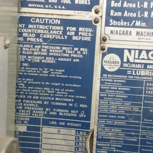 NIAGARA A-90 | Presses, Stiles Type