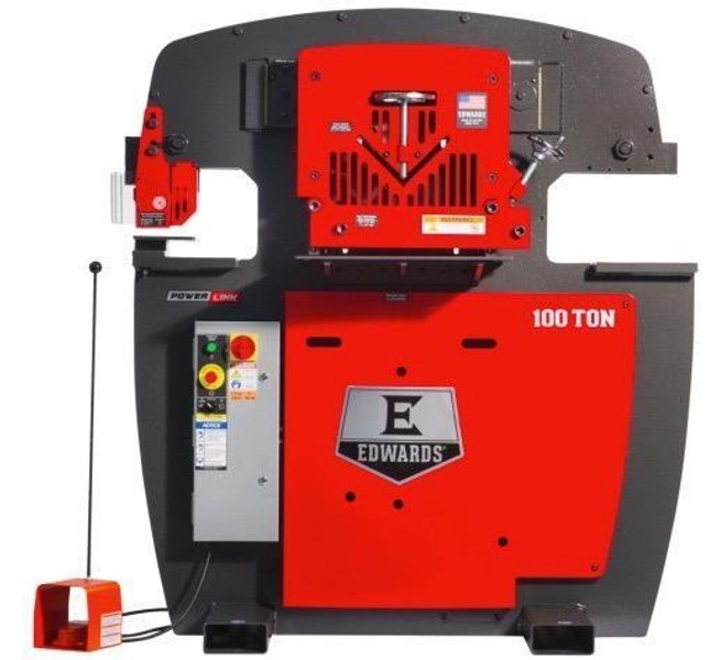 100 Ton Brand New Edwards Deluxe Ironworker, 2026 – Brand New W/Warranty, W/Powerlink System