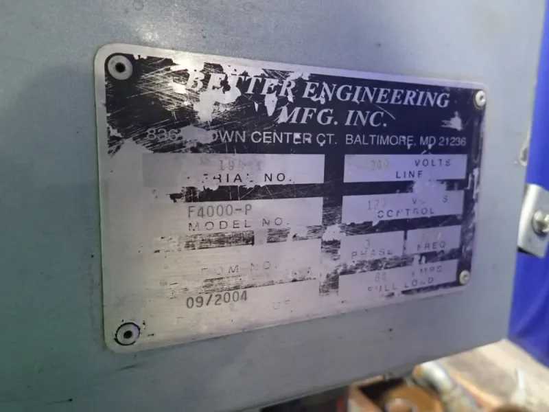 BETTER ENGINEERING INC. 36" PARTS WASHER   -  F4000-P