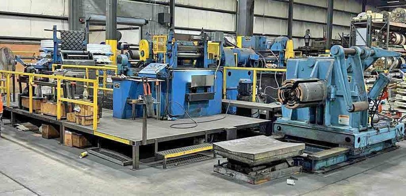 24" x 5.00" x 12,000# Stamco Slitting Line STOCK# 4041