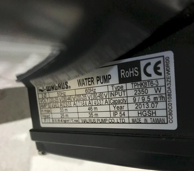 WALRUS TPHK8T6-3 COOLANT PUMP NEW