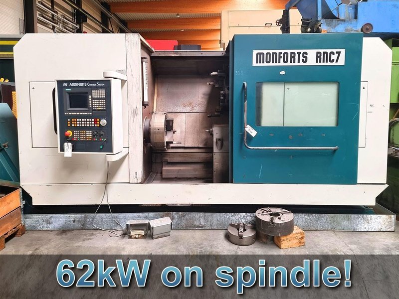 Monforts - RNC 7 Ø 720 x 1500 mm CNC - HARD TURNING MACHINE