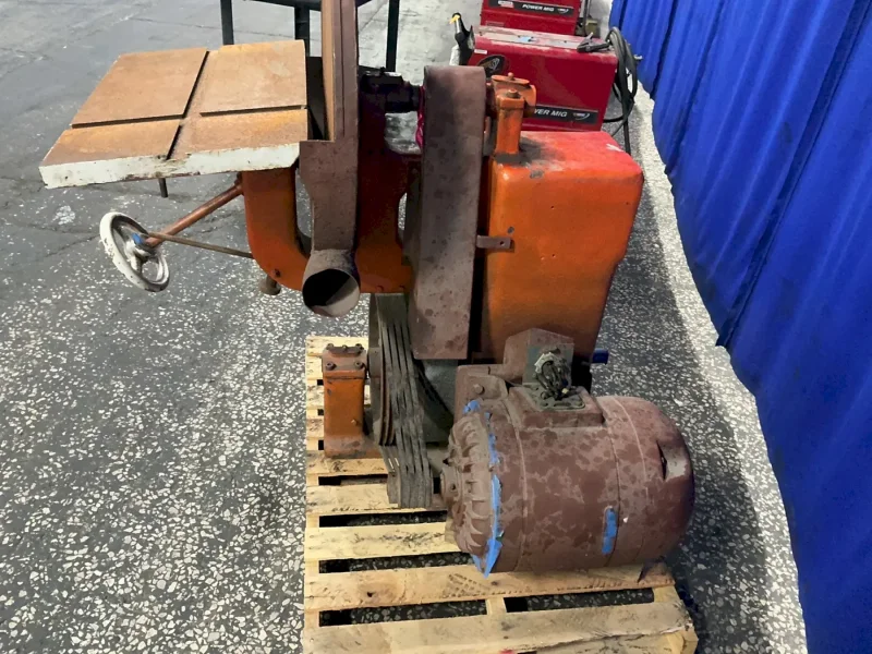 J.A. FAY &amp; EGAN CO. 16”X26” TABLE, 28” DIAMETER VERTICAL DISC SANDER  -  454