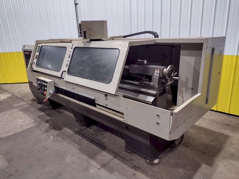 20" X 80" NARDINI MODEL LOGIC 250G CNC FLAT BED LATHE TURNING CENTER, 3.125" HOLE: STOCK #19739