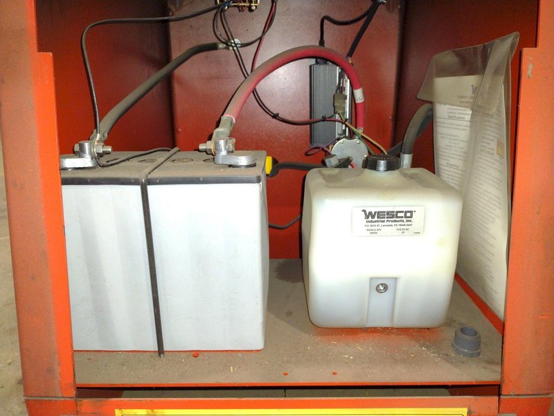 1,000 LB WESCO MODEL #PCBFL-64-25 ELECTRIC FORK LIFT: STOCK #19638