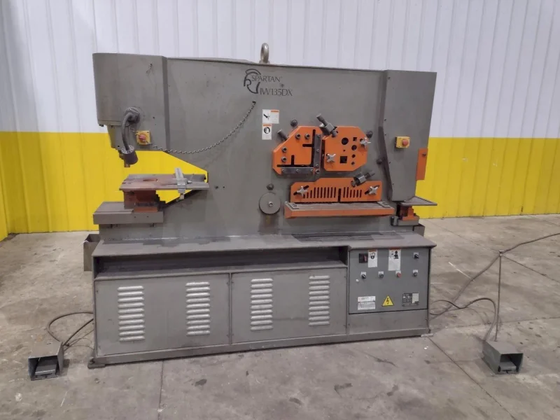 135 TON SPARTAN MODEL #IW135DX HYDRAULIC IRONWORKER STOCK# 4203