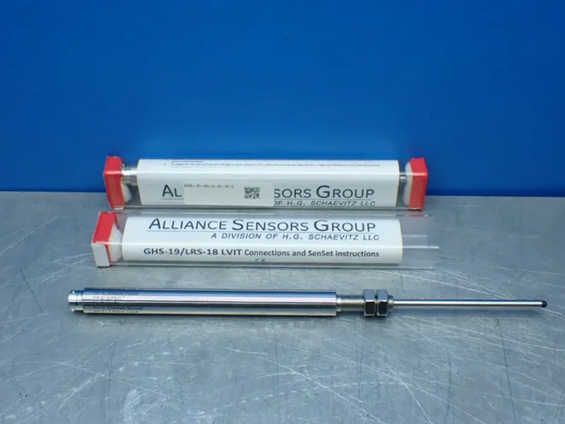 ALLIANCE SENSORS GROUP 2 LINEAR VARIABLE INDUCTIVE TRANSDUCER POSITION SENSORS  -  GHSE-19-100-A-02-10-S