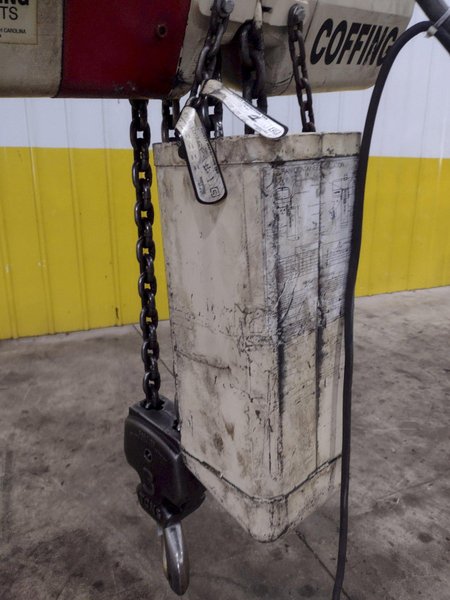3 TON COFFING MODEL #EC6010 ELECTRIC CHAIN HOIST WITH TROLLEY: STOCK #23146