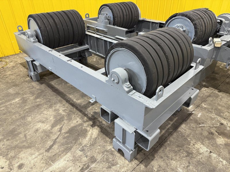 120 TON (240,000 LBS) RANSOME PANDJIRIS POWERED TANK TURNING ROLLS, POWER &amp; IDLER: STOCK #23144