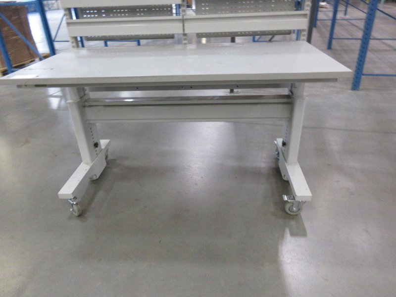 Work Bench, Heavy Duty Metal with Adjustable Shelving, Portable- Auction Item