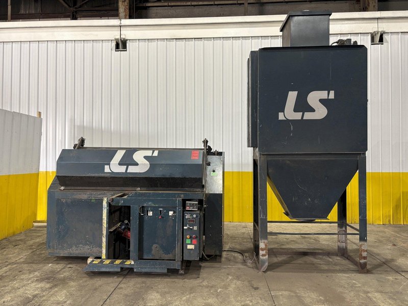 30&quot; x 68&quot; LS INDUSTRIES SHOT BLAST MACHINE WITH DUST COLLECTOR, FOR PROPANE TANKS: STOCK #22767