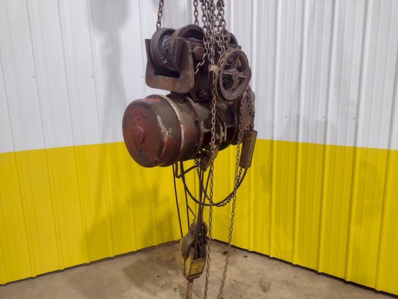 5 TON 10,000 LBS BOBCAT POWER CABLE HOIST WITH TROLLEY: STOCK #18936