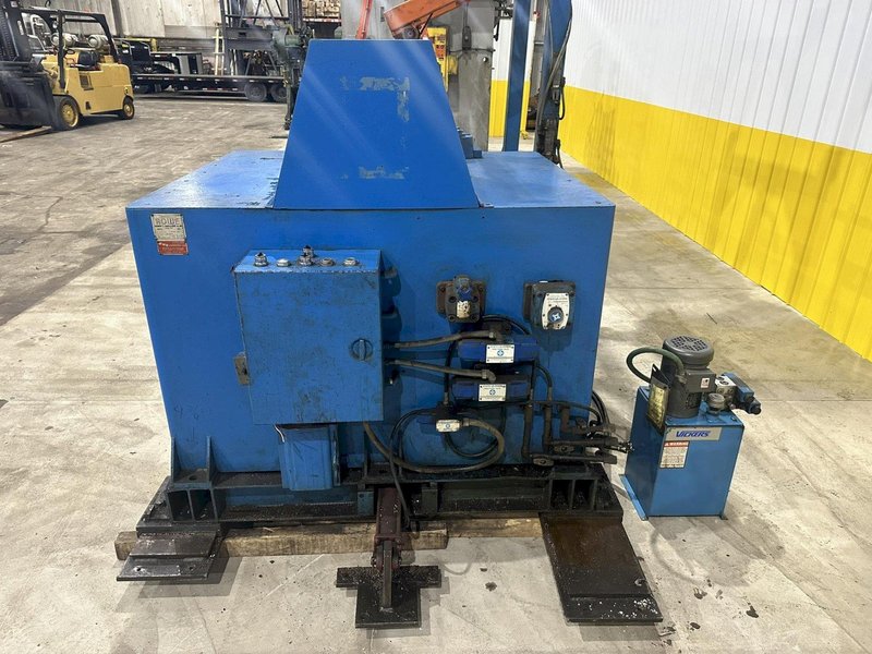 12,000 LB X 72&quot; ROWE MODEL #12060-DSV POWERED COIL REEL / UNCOILER WITH HOLD DOWN ARM: STOCK 20234