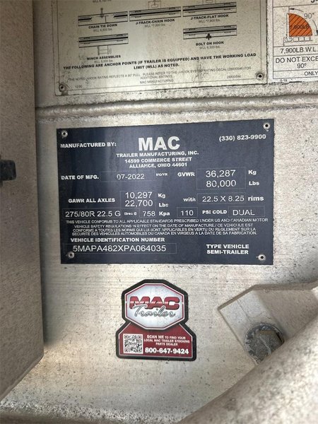 2023 MAC 48 x 102 5MAPA482XPA064035