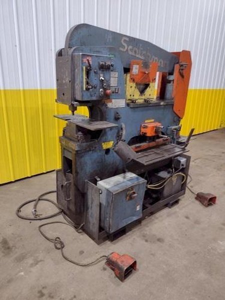 95 TON SCOTCHMAN MODEL#95/140-24M DUAL OPERATOR HYDRAULIC IRONWORKER
