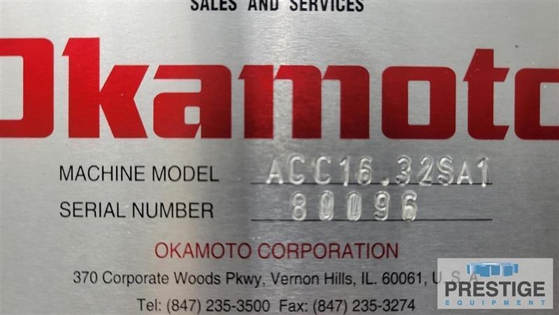 Okamoto 16" x 32" Horizontal Surface Grinder