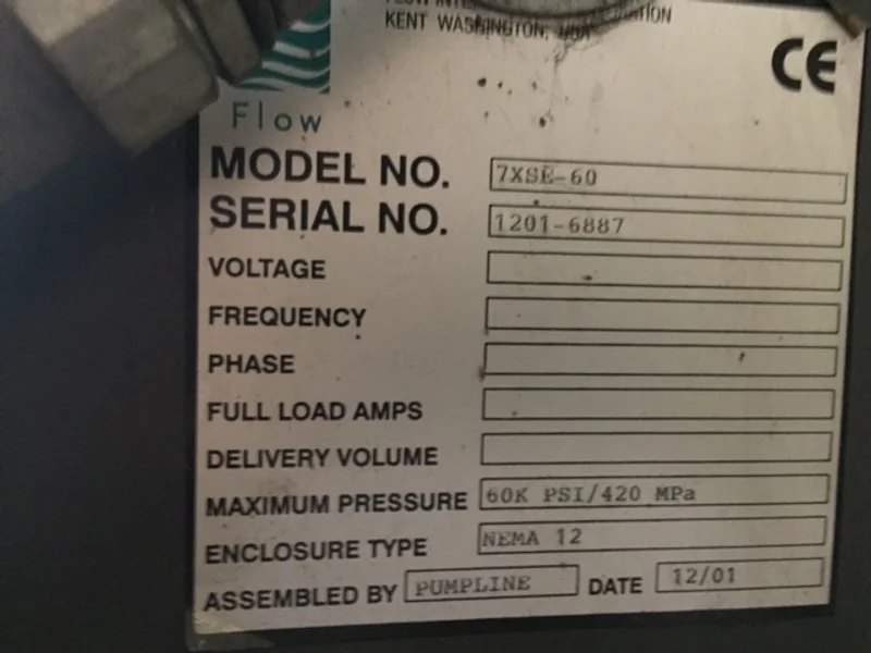 2001 FLOW 5-AXIS ABRASIVE WATERJET | Waterjet Cutters