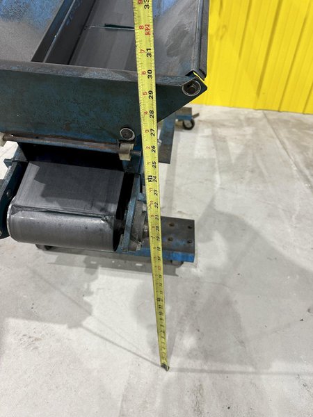 8&quot; WIDE X 6&#039; HIGH NEW LONDON ENG MODEL #500 MOTORIZED BELT INCLINED PARTS CONVEYOR: STOCK #20069