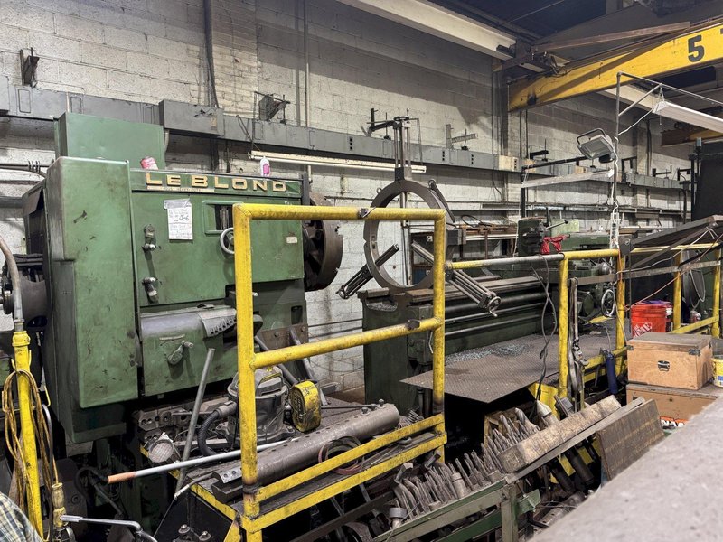 42/137&quot; X 96/264&quot; LEBLOND #4025 HEAVY DUTY SLIDING GAP ENGINE LATHE. STOCK #0888725