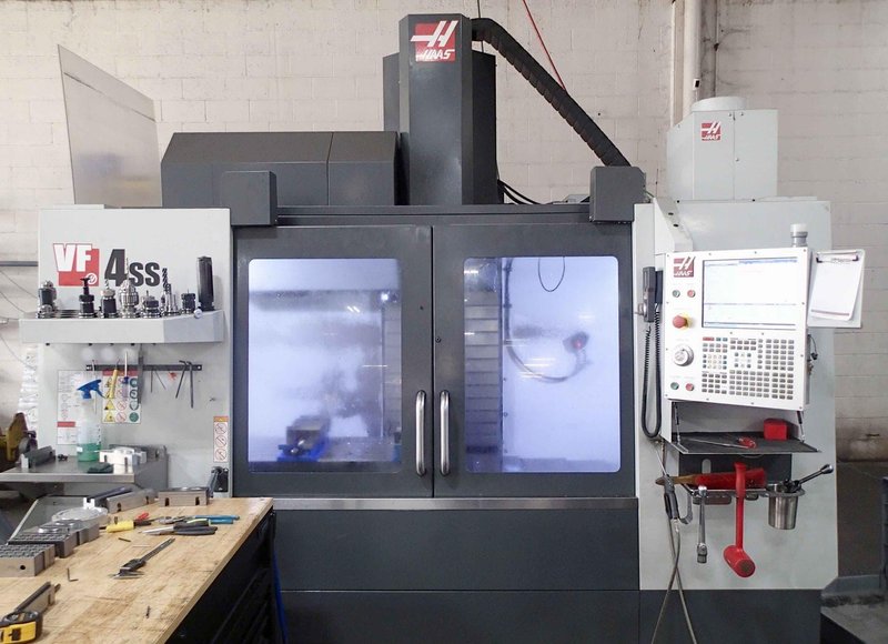 Haas VF-4SS 5-Axis VMC, 2020- TR200Y Trunnion Rotary Table, TSC, Probing, HSM, TCPC &amp; DWO