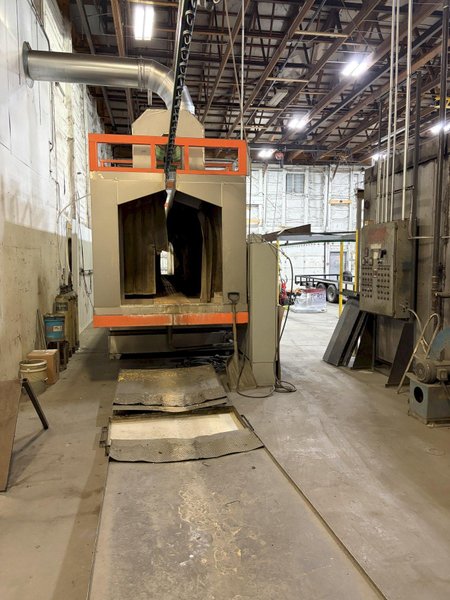 ADVANCED CURING SYSTEMS AUTOMATIC HANGER CONVEYOR PASS-THROUGH SYSTEM: YOBRO #24994