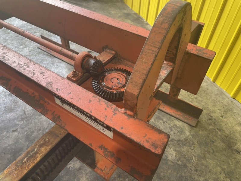 10,000 LBS X 72" X 17" TO 57" WIDE BUSHMAN ADJUSTABLE SHEET LIFTER: STOCK #14946