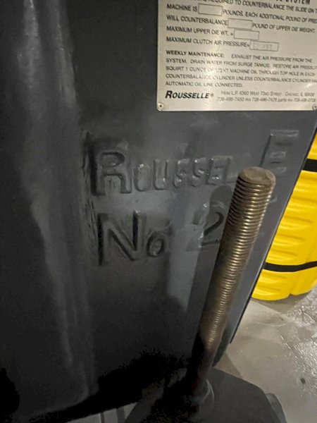 15 TON ROUSSELLE OBI FLYWHEEL PRESS: STOCK #77635