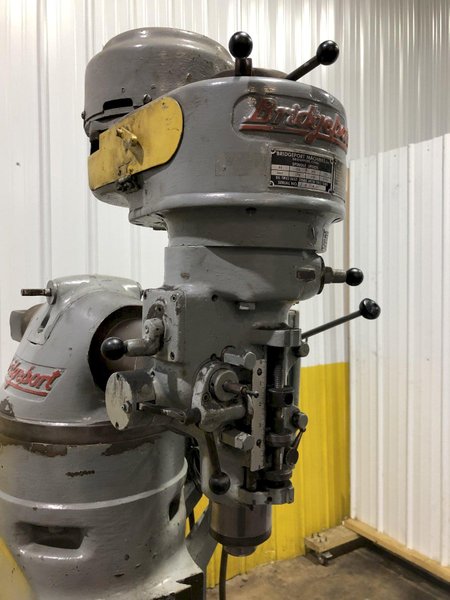 1 HP BRIDGEPORT VERTICAL KNEE RAM TYPE MILLING MACHINE MILL: STOCK 17276