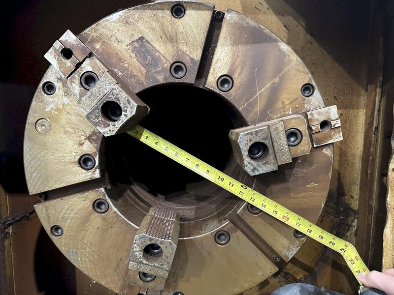 32" x 120"  X 12" HOLLOW SPINDLE WILLIS MODEL #32120-ENC BIG-BORE CNC LATHE, WITH FANUC CONTROLS: STOCK #21891