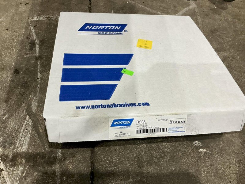 BURR KING MODEL #760 BELT SANDER &amp; CENTRAL MACHINERY MODEL #1024 DOUBLE END GRINDER ON COMMON BASE: YOBRO #24820