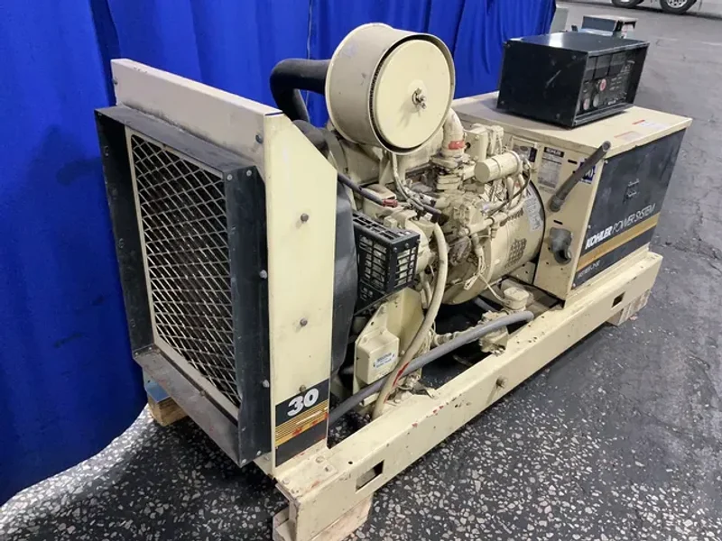 KOHLER 30 KW DIESEL GENERATOR   -  30RZ82