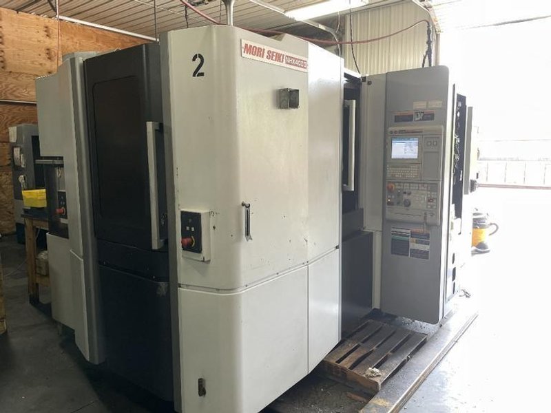 Mori Seiki NHX 4000 Horizontal Machining Center With M730BM Control, Through-Spindle Coolant, 12,000 RPM Spindle, Tool Presetter