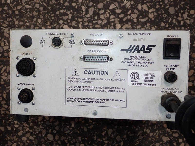 HAAS AUTOMATION INC BRUSHLESS ROTARY CONTROL