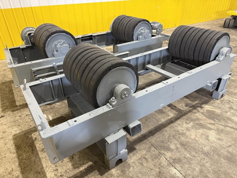 120 TON (240,000 LBS) RANSOME PANDJIRIS POWERED TANK TURNING ROLLS, POWER &amp; IDLER: STOCK #23144