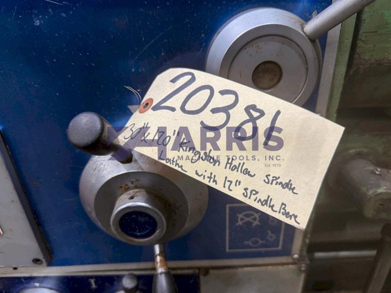 30” x 120” Kingston Hollow Spindle Lathe with 12” Spindle Bore, HK3000