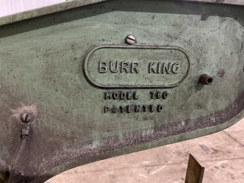 BURR KING MODEL #760 BELT SANDER &amp; CENTRAL MACHINERY MODEL #1024 DOUBLE END GRINDER ON COMMON BASE: YOBRO #24820