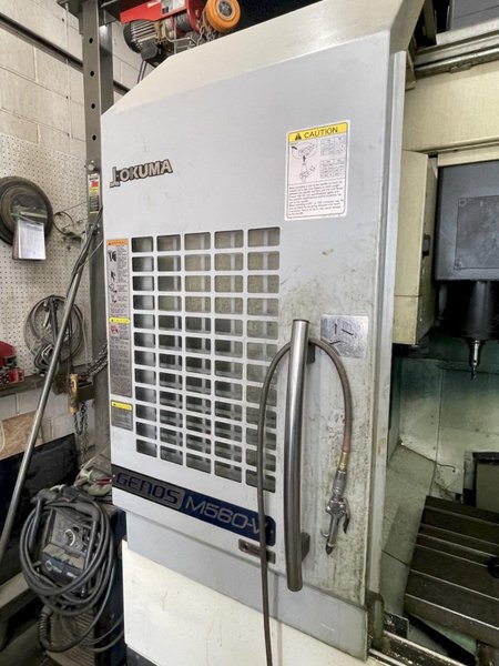 2014 Okuma Genos M560-V Bridge-Style CNC Vertical Machining Center with OSP-P300M Control