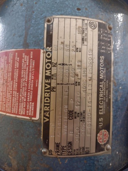 36&quot; X 20 HP AEM BELT GRINDER &amp; SANDER: STOCK 15795