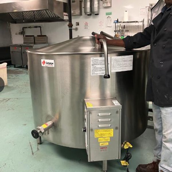 Legion 100 Gallon Self-Contained, Low-Profile, Jacketed Steam Kettle