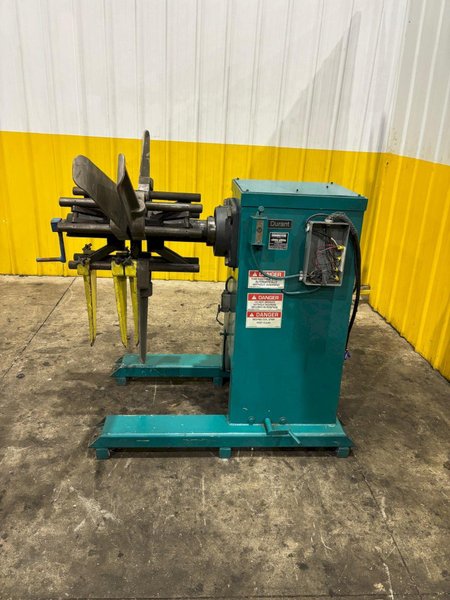 4,000 LB X 16&quot; DURANT MODEL #MD-401-M MOTORIZED UNCOILER COIL REEL: YOBRO #24500