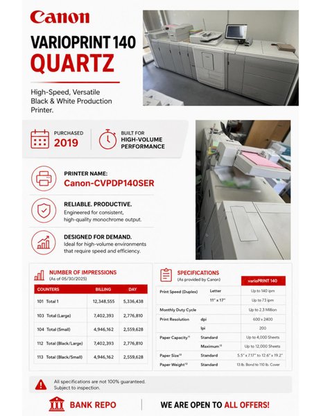 CANON COPIER-CVPDP140SER