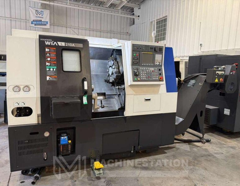 Hyundai WIA L210A CNC Turning Center – Bar Feeder Lathe