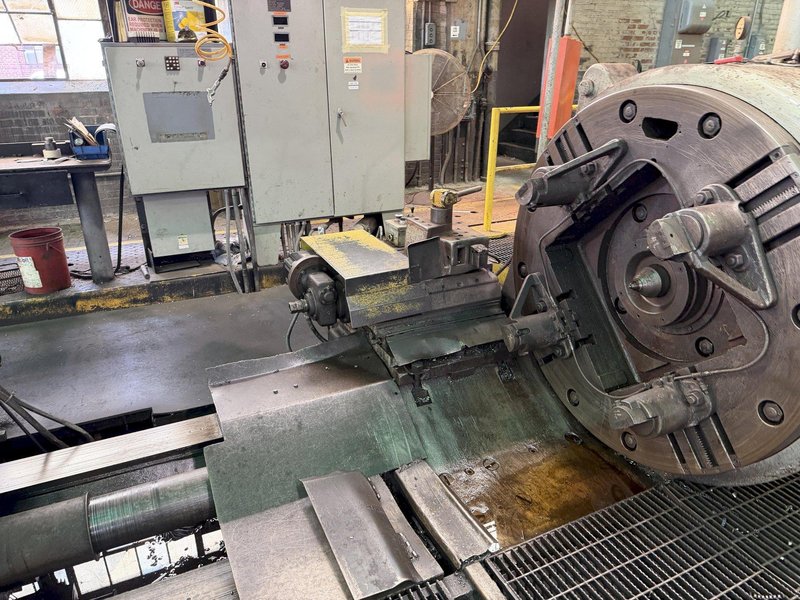 52" FARREL SELLERS WHEEL TRUEING/WHEEL LATHE(100 HP). STOCK # 0879026