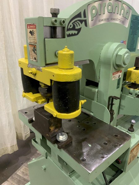 90 TON PIRANHA MODEL P-90 HYDRAULIC IRONWORKER: STOCK #80718