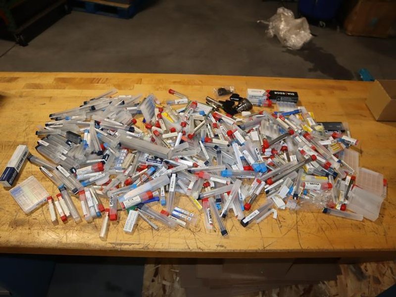 HUGE Assortment Of Carbide Endmills - All Shapes &amp; Sizes, Few Modular Tool Holders- Auction Item